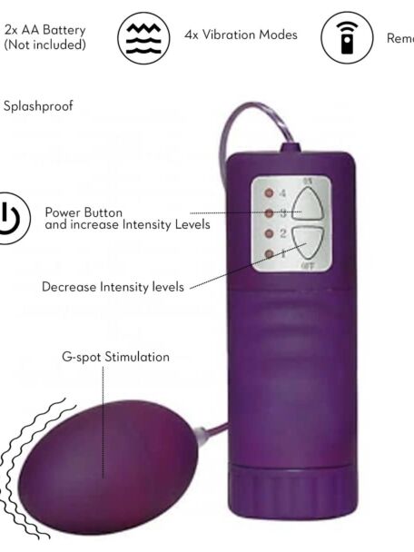 Purple Vibrating Egg